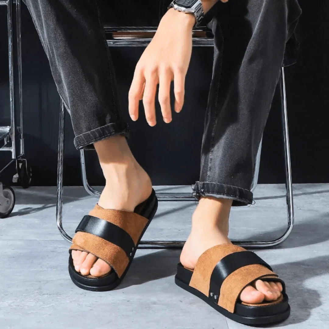 Luka - Prémiové semišové a kožené sandály