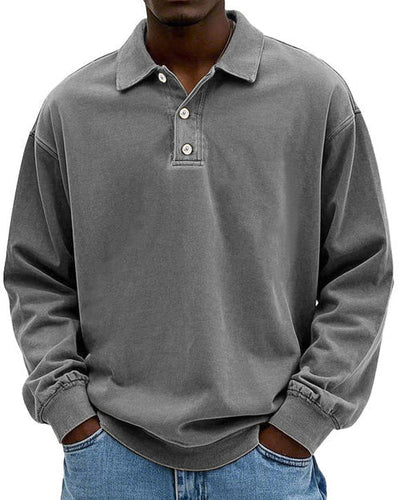 Abel - Retro Bavlněný Polo Svetr v Prémiové Kvalitě