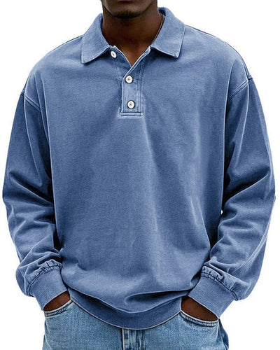 Abel - Retro Bavlněný Polo Svetr v Prémiové Kvalitě