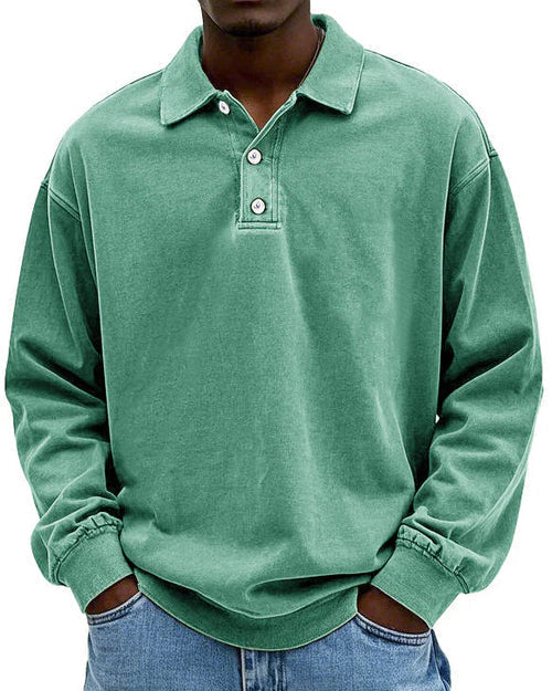 Abel - Retro Bavlněný Polo Svetr v Prémiové Kvalitě