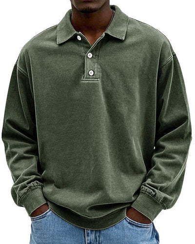 Abel - Retro Bavlněný Polo Svetr v Prémiové Kvalitě