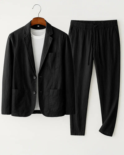 Valentin - Dvoudílný Oblek Z Prémiového Lněného Materiálu